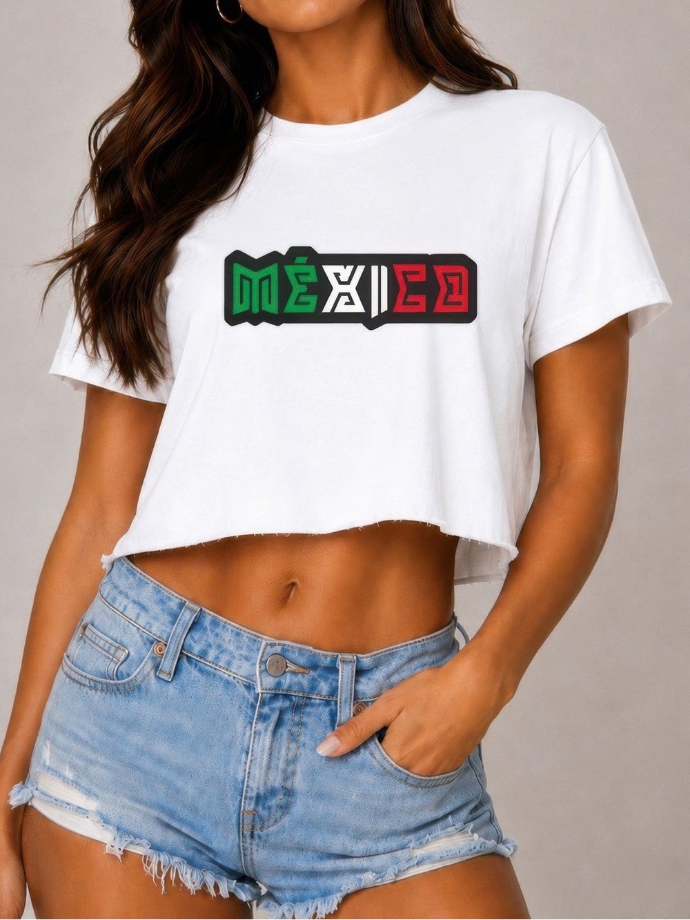Short Sleeve Cotton Mexico Print Shirt